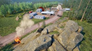 Работа Града по позициям противника в SQUAD 10.1