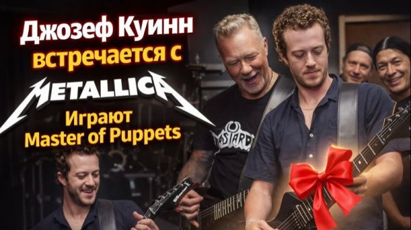 Metallica + Очень странные дела -  Joseph Quinn вместе с Metallica