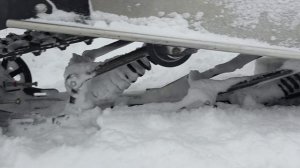 Тестируем новую подвеску на снегоход Рысь.