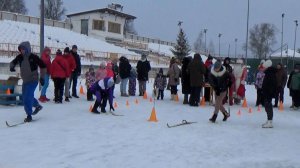 Спортивный праздник «Зимние забавы» на стадионе "Текстильщик" в городе Вязники. Съемка 05.01.2026