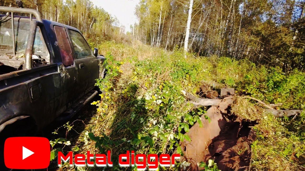 Поездка на дальний гараж за рельсами УЖД и траками