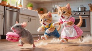 Мультики для детей, мышка Урала пероженку у котиков, видео про котиков/мультик