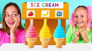 Майя и мама: как мы готовим полезные угощения | Забавные истории про мороженое