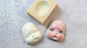 Как сделать лицо из самозатвердевающей глины в молде