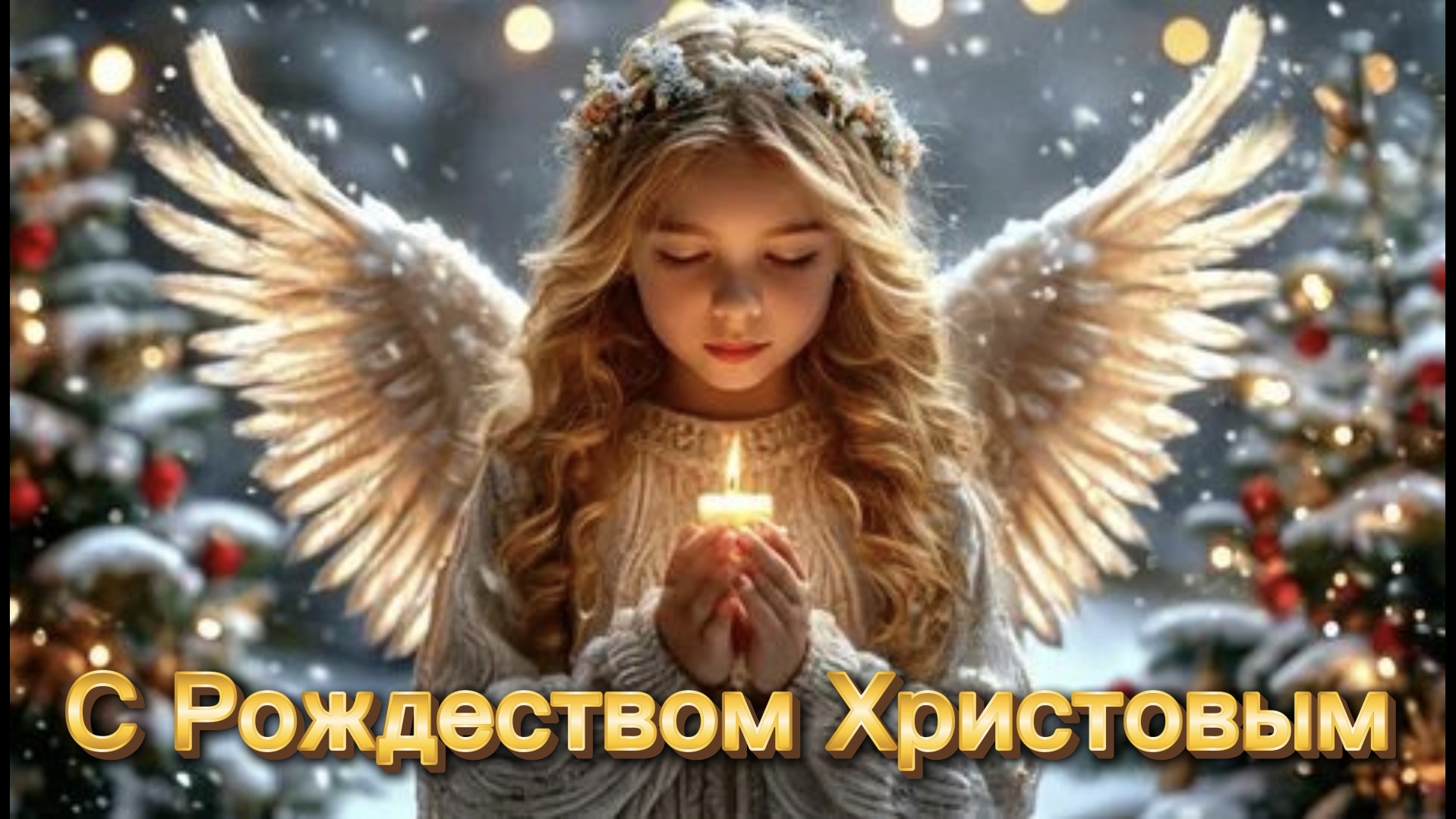 С Праздником Рождеством Христовым! Рождество Христова Поздравление смотреть онлайн