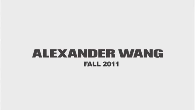 Показ коллекции Alexander Wang осень-зима 2011