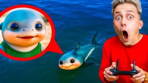 Мой дрон снял малыша ТРАЛАЛЕЛО ТРАЛАЛА в реальной жизни!