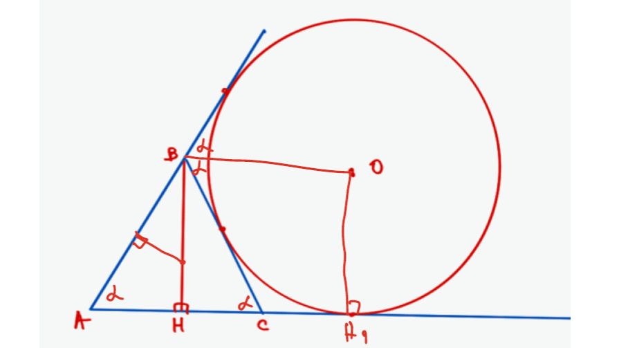 ПЛАНИМЕТРИЯ - БИССЕКТРИСЫ - ВНЕВПИСАННАЯ ОКРУЖНОСТЬ