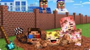 🥄РОЙ ТУННЕЛЬ ЧТОБЫ СБЕЖАТЬ из САМОЙ КРЕПКОЙ ТЮРЬМЫ в МАЙНКРАФТ! НУБИК