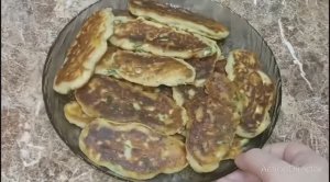 Ленивые пирожки на кефире. Дети очень любят.