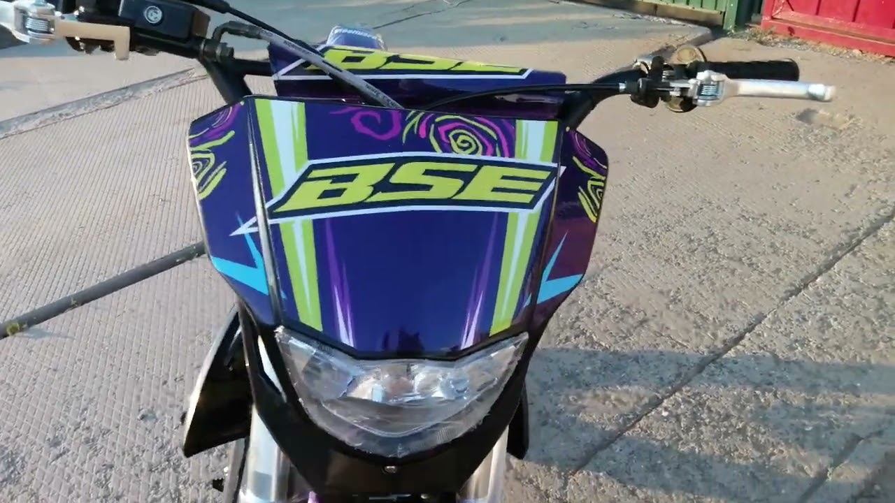 BSE Mx 125cc фиолетовый. смотреть онлайн