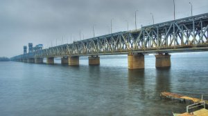 2010. Днепропетровск. Проход через Днепр. Амурский мост