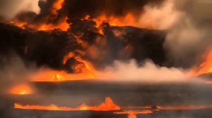 Массивное вулканическое извержение, которое может положить конец миру.