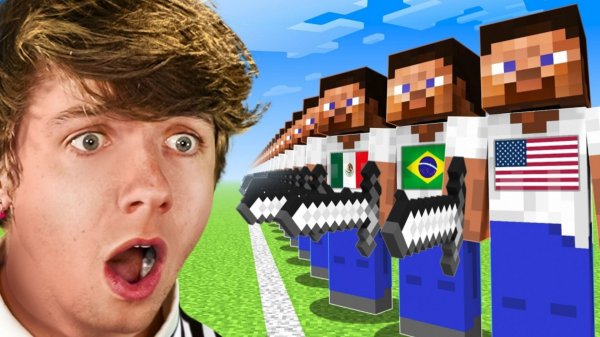 Mr.BEAST (МИСТЕР БИСТ) БИТВА СТРАН В МАЙНКРАФТ ВИДЕО НА РУССКОМ 2025 2026, В МАНКРАФТЕ 100