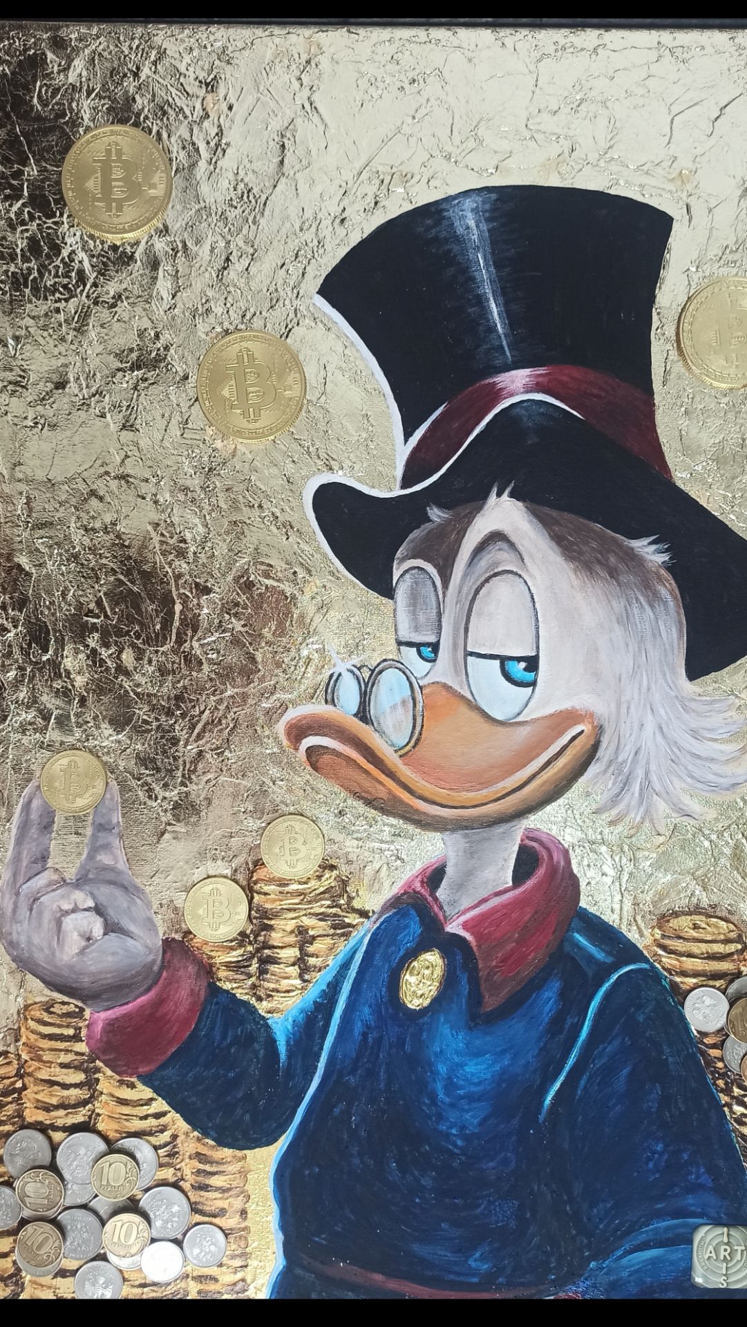 Скрудж с монетами 💰🪙 - денежный магнит 🧲💵💰. IrisArtPremium