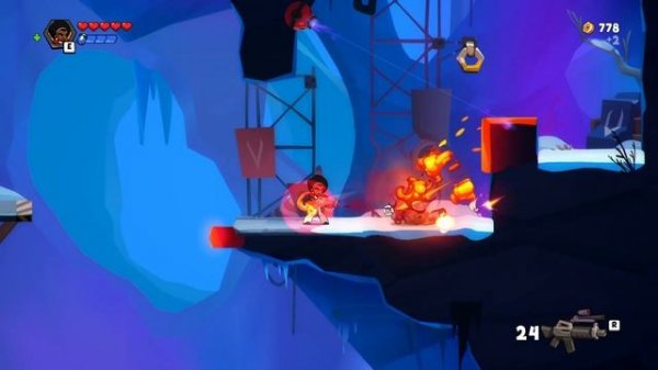 blast brigade vs. dr. creads прохождение # 6 ледяные пещеры