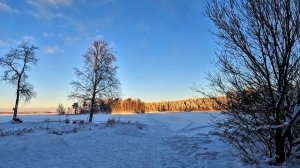 Новогодняя красота, пришли морозы, Онего замёрзло