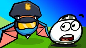 Новый КРАСНЫЙ ШАРИК против ЧЕРНЫХ КВАДРАТОВ #4 игра Ball Prison на канале Мистер Игрушкин