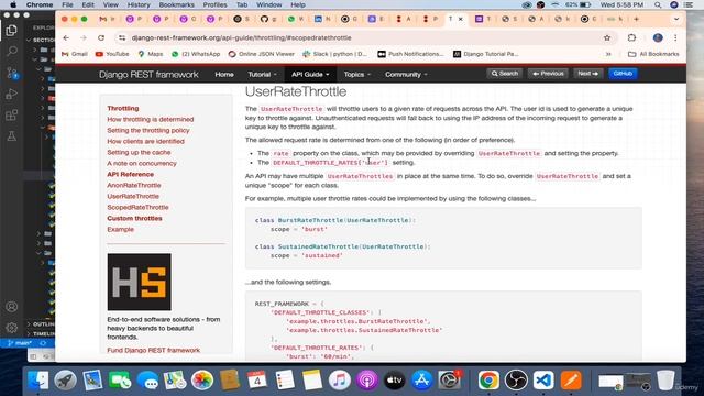 19 -Throttling in Django rest framework смотреть онлайн