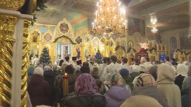 Рождество Господа Бога и Спаса нашего Иисуса Христа, всенощная смотреть онлайн