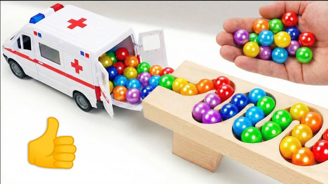 Мультики для детей и малышей. Яркие игрушечные шарики и Разноцветные машинки. Мультики залипалки смотреть онлайн