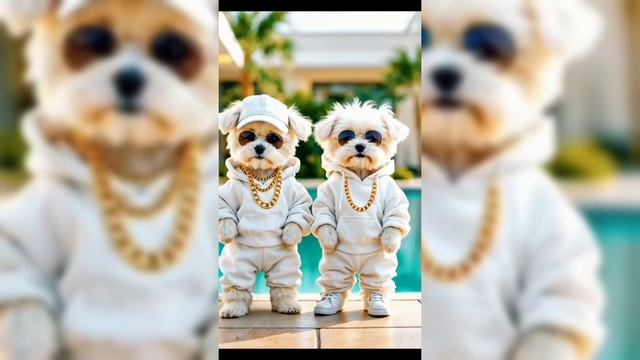 Танцующие кошки и собаки,созданные ИИ.Продолжение. смотреть онлайн