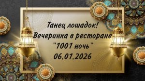 Танец лошадок на вечеринке знакомств в ресторане «1001 ночь» 06.01.26