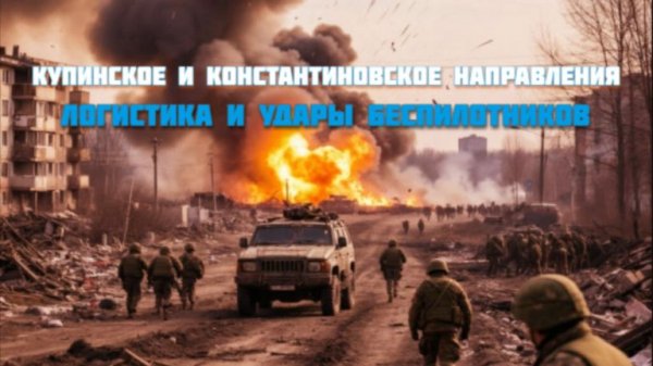 Новости СВО Сегодня-Купинское и Константиновское направления Логистика и удары беспилотников