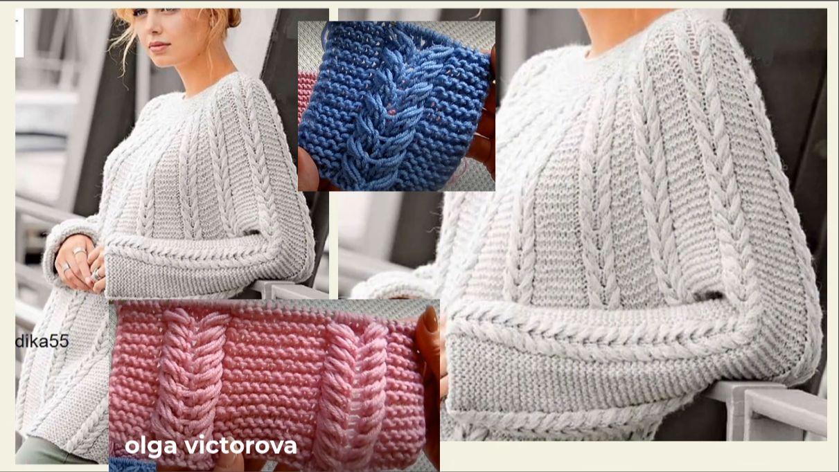 526 ОБЪЕМНЫЕ КОСИЧКИ СПИЦАМИ, ТРИ ВАРИАНТА ПО ОДНОЙ СХЕМЕ смотреть онлайн