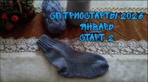 СП ТРИОСТАРТЫ 2026|ЯНВАРЬ| СТАРТ 2| МУЖСКИЕ НОСКИ СПИЦАМИ