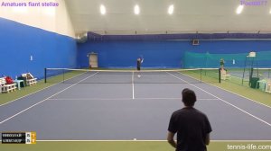 Теннис матч Николая и Александра в рамках любительского теннисного турнира Мечта теннисиста