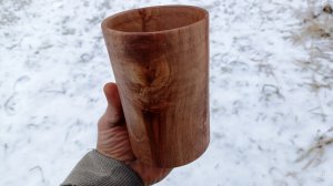 стакан большой красивый из сухой комли груши крепкий вытачиваю на токарном станке REALREZ RZ-550W