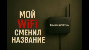 МОЙ WiFi СМЕНИЛ НАЗВАНИЕ