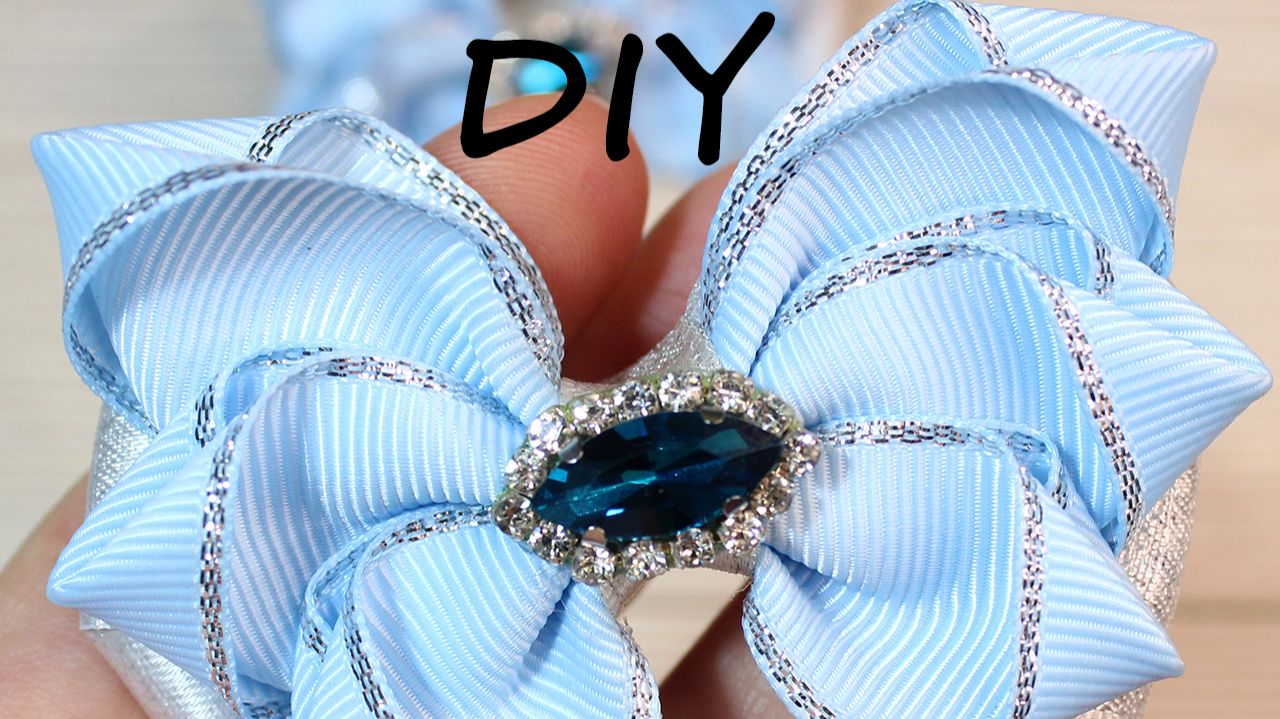 Бант в виде крыльев. Мастер-класс простого бантика для волос смотреть онлайн