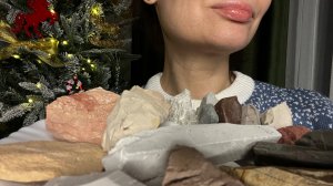 АСМР праздничный хруст сухими глинами ❄️🎉🎄🎁💥часть 1