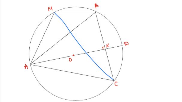 ПЛАНИМЕТРИЯ - ОКРУЖНОСТЬ - ПЕРЕСЕК. ХОРДЫ, ДИАМЕТР ПЕРП. ХОРДЕ