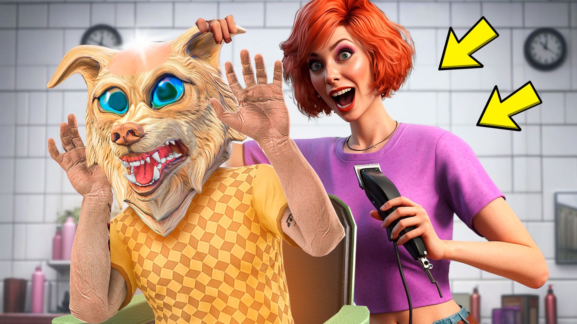 БЕЗУМНАЯ ДЕВУШКА ПОБРИЛА МЕНЯ НАЛЫСО ! - ФЛЕЙЗИН СТАЛ ЛЫСЫМ В ГТА 5