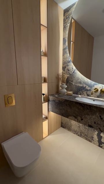 Раковина из широкоформатного керамогранита смотреть онлайн