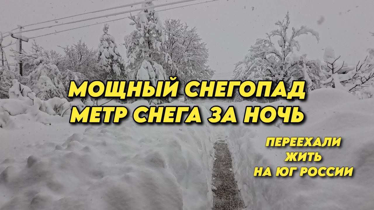 1058 Как мы пережили стихию без связи и электричества/Юг России в снегу/Жизнь в Белореченском районе смотреть онлайн