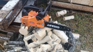 мини карманная бензопила GIGANT одноручная удобная для дачи идеальный выбор, самая моя используемая