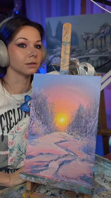 #картина #зимнийпейзаж #художник смотреть онлайн