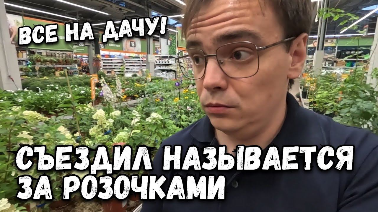 Съездил называется за розочками по акции. Уже даже в Ашан спокойно сходить не могу, все для дачи смотреть онлайн