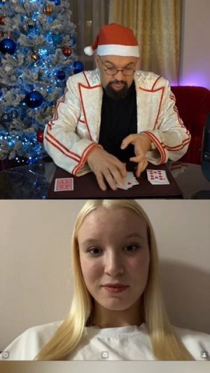 ВОЛШЕБНЫЙ ДЕД МОРОЗ😂 ВЛАД АЛМАЗОВ #shorts #фокусы #юмор #аренамагии #приколы #чатрулетка