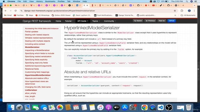 20 -HyperLinked Model Serializer смотреть онлайн