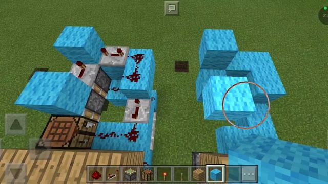 выдвежной верстак из стены в маинкрафт пе! 