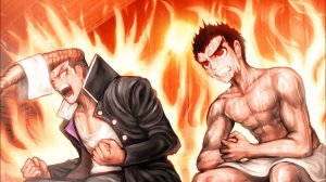 Спор двух парней в сауне. Danganronpa Trigger Happy Havoc
