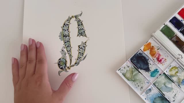 Буквица старопечатного стиля. Бесплатный урок для начинающих