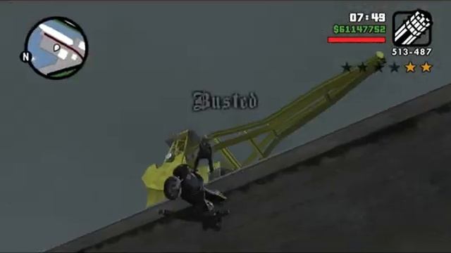 GTA: SA- Motorbike Busted Complitation
