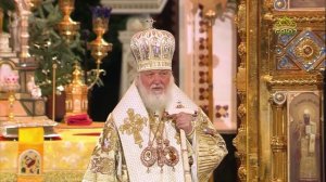 Патриаршая проповедь в праздник Рождества Христова после Литургии в Храме Христа Спасителя