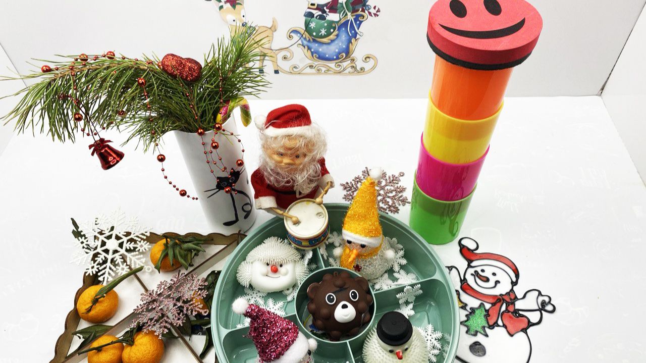 Мультики для малышей. Новогодние мандаринки и снеговики. Мультики залипалки для детей смотреть онлайн